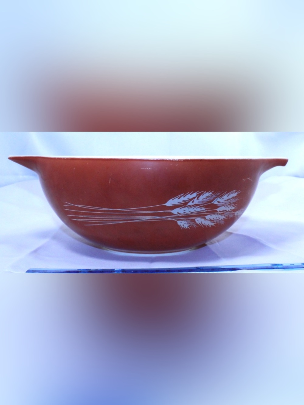 PYREX HIGHLY COLLECTABLE #444 Autumn Harvest Cinderella Mixing Bowl